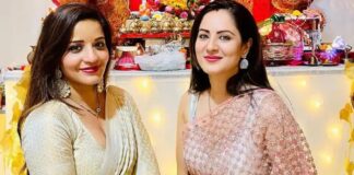 गोल्डन साड़ी में मोनालिसा ने लगाई आग, दिख रही हैं बला की खूबसूरत गोल्डन साड़ी में मोनालिसा